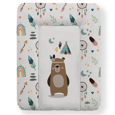 Immagine prodotto di Kikido fasciatoio 50x70 cm – Teddy – Fasciatoio per bambini impermeabile, lavabile e facile da pulire – Fasciatoio universale 70x50