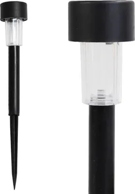 Zdjęcie produktu dla Słoneczny Słupek Oświetleniowy z Czujnikiem Zmierzchu - Biała Dioda LED, 31 cm