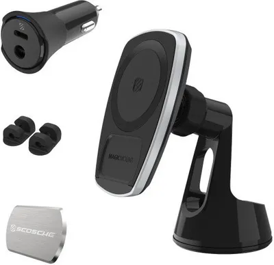 Obrázek produktu pro Scosche MagicMount Pro Charge4 Window/Dash magnetický nabíjecí Qi držák
