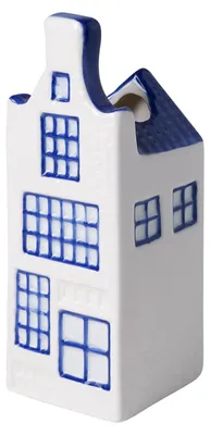 Image de Heinen Delfts Blauw – Vase "Maison" 5 - Façade de maison