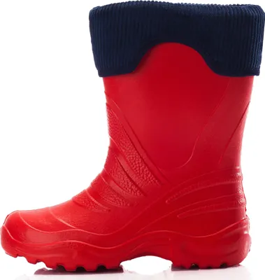 Produktbild von Ladeheid Kinder Mädchen Jungen federleichte Eva Thermo Gummistiefel gefüttert LA-861 (Rot-1/Marine Blau, 24/25).