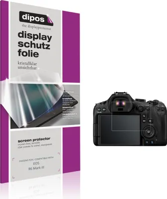 Produktbild von 4x Schutzfolie für EOS R6 Mark III klar Displayschutzfolie Folie Display Schutz dipos