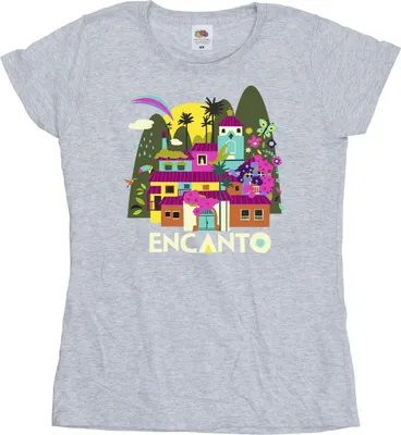 Produktbild von Disney - "Encanto Many Houses" T-Shirt für Damen BI19491 (S) (Grau)
