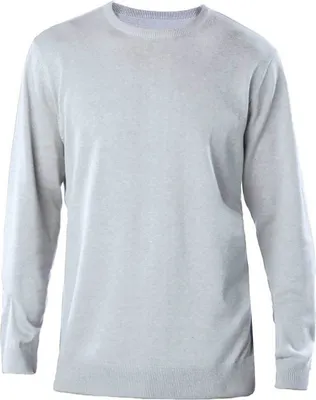 Produktbild von Kariban Herren Pullover Herrenpullover Rundhals Strickpullover, Größe:L, Farbe:Grey Melange