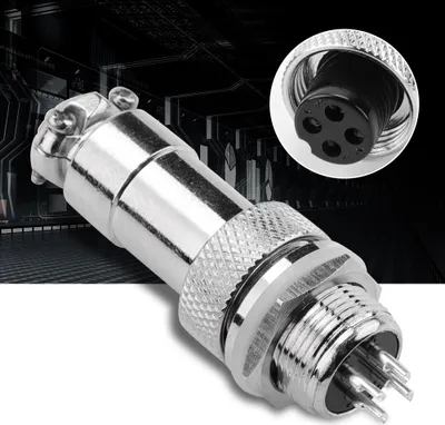 Obrázek produktu pro 5 ks/sada GX12 4Pin Male / Female Panel Metal Aviation Plug Socket Connector