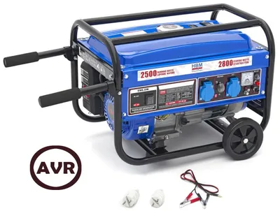 Produktbild von Benzin Generator AVR 2800W 2x230V Benzintank Stromgenerator Stromerzeuger Strom