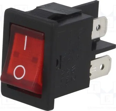 Obrázok produktu pre 1x otočný spínač, 10A/28V DC, typ H8553VBBR3076W, polohy: OFF-ON, 10A/250VAC