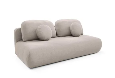 Produktbild von TORO-Schlafsofa mit Schlaffunktion und Bettkasten – 206 x 90 x 92 cm – Creme