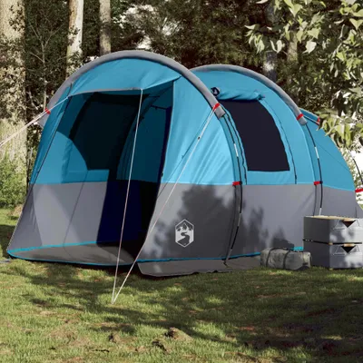 Produktbild von Möbel Tunnelzelt 4 Personen Blau Wasserdicht - Campingzelte 94632