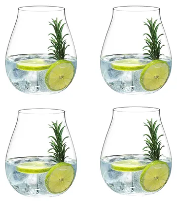 Obrázek produktu pro Riedel 5414/67 Sada 4 sklenic na gin s tonikem + sada 4 skleněných brček EKM Living , skleněná brčka
