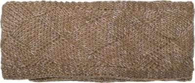 Produktbild von styleBREAKER Damen Strick Stirnband einfarbig mit Rauten Muster, Thermo Fleece Futter, Winter Headband Uni 04026062