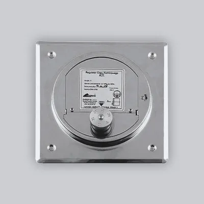 Produktbild von Zugregler Ø 150 mm, mit Montageplatte, 140 x 140 mm, Edelstahl