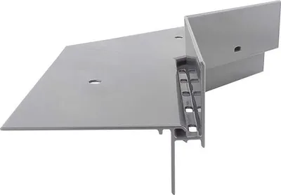 Produktbild von Renoplast Aluminium Traufprofil W35+ Belüftungsboden, Innenecke 135°, Grau