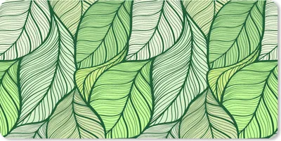 Produktbild von MuchoWow® Schreibtischunterlage Blätter - Skizze - Vintage - Muster 80x40 cm - XXL Mauspad - Gaming Mauspad