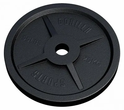 Obrázok produktu pre Gorilla Sports Záťažový kotúč 50/51 mm, liatina, 25 kg