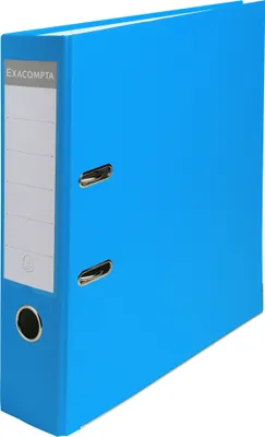 Immagine prodotto di Exacompta 20x cartelline PP + 2 anelli dorso 75mm 318x284 mm A4 azzurro 918412B