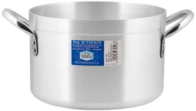 Produktbild von Pardini Albergo Hoher Schmortopf mit 2 Griffen, Aluminium, Grau, 28 cm