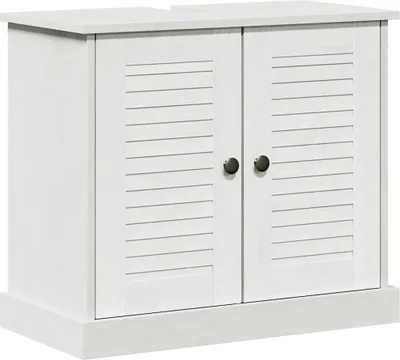 Immagine prodotto di vidaXL Mobiletto VIGO Bianco e bianco antico 68 x 34 x 59 cm