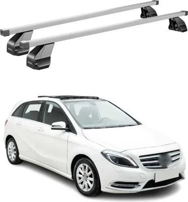 Produktbild von Menabo Dachträger für Mercedes B Klasse W246 2011-2018 75kg Stahl Silber 2x