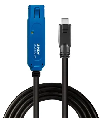 Zdjęcie produktu dla Lindy 43380, 5 m, USB C, USB A, USB 3.2 Gen 1 (3.1 Gen 1), Czarny