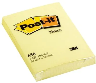 Produktbild von Haftnotiz Notes Maße: 51 x 76 mm (B x H) Farbe: gelb