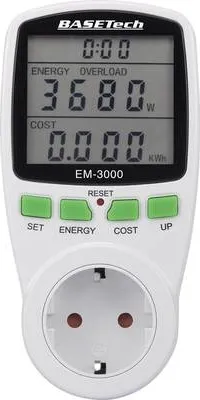 Produktbild von Basetech EM-3000 Energiekosten-Messgerät Kostenprognose
