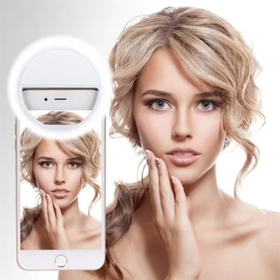 Immagine prodotto di Anello luminoso a LED UNIQ per smartphone con clip