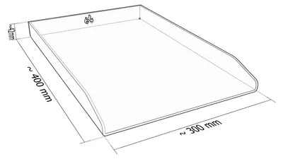 Produktbild von Grillplatte Plancha Edelstahl Universal passend für Rösle Weber Gasgrills uvm, Größe:Universal 30x40 Flame