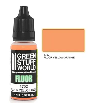 Produktbild von Green Stuff World GSW1702 - Fluor Paint YELLOW-ORANGE 17 ml - Neu