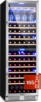 Zdjęcie produktu dla KlarsteinVinovilla Grande Duo, chłodziarka do wina, pojemna, 425 l, 165 butelek, 3-kolorowe oświetlenie LED