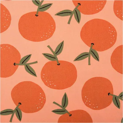 Produktbild von Canvas Baumwollstoff Meterware Orangen orange 138cm Stoffbreite