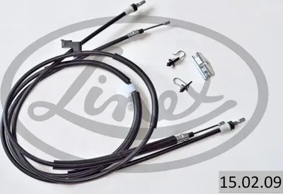 Produktbild von LINEX Handbremsseil 15.02.09 Hinten für FORD Focus II Schrägheck (DA, HCP, DP) 1830/1700/1873/1745mm