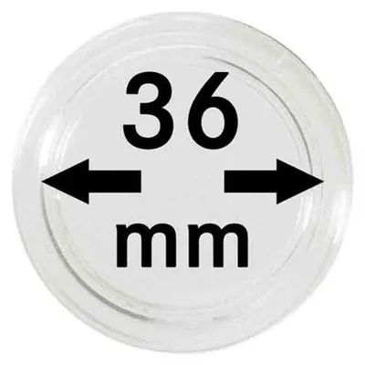 Produktbild von Lindner 2251036 Münzkapseln 36 mm-100er Pack