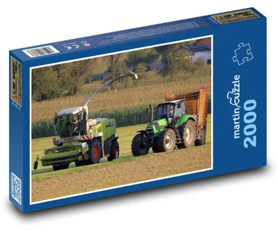 Obrázek produktu pro Puzzle 2000 Zemědělská technika při sklizni - martinpuzzle