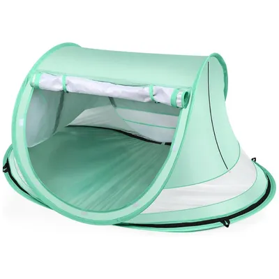 Produktbild von Babies Pop-up-Strandzelt, tragbares Strandzelt mit Mini-Pool, UV-Sonnenschutz, für Kleinkinder, Picknick, Garten und Strand – Grün