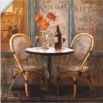Produktbild von ARTland Wandbild, selbstklebend Triff mich im Cafe I Größe: 40x40 cm