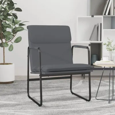 Produktbild von The Living Store Loungesessel Grau 55x64x80 cm Kunstleder