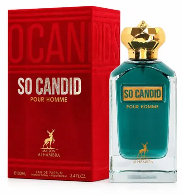Immagine prodotto di Maison Alhambra Parfum So Candid Pour Homme Eau de Parfum 100ml, Immagine generata dall'IA