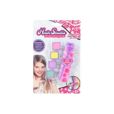 Produktbild von Temporäre Haarkreide Set für bunte Strähnen, 4 verschiedene Farben, leicht auswaschbar