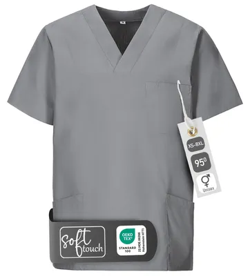 Produktbild von Schlupfkasack, uni, graphit, 5XL : 5XL : graphit : 50% Baumwolle 50% Polyester
