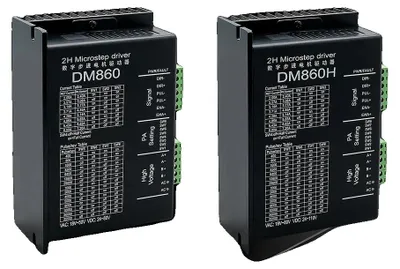 Zdjęcie produktu dla Sterownik silnika krokowego, kompatybilność z Nema34, szeroki zakres napięcia, DM860H z wentylatorem