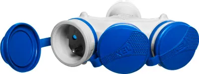 Obrázok produktu pre Trojitý rozdeľovač s hermetickým krytom, 3x2p+Z, IP54 W-01153 PLASTROL