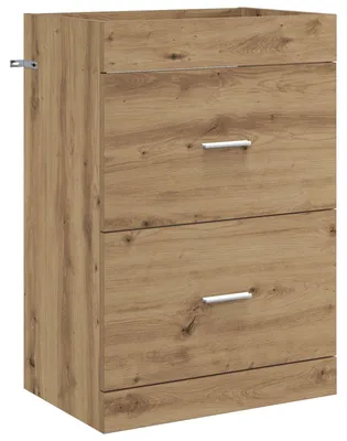 Obrázek produktu pro vidaXL Koupelnová skříňka Artisan – dub 56 x 37,5 x 81 cm Dřevotřísková deska