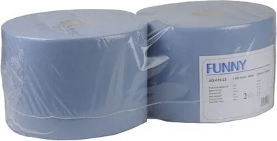 Produktbild von 2x Putzpapierrolle 22cm breit 100% Zellstoff 2 lagig 1000 Blatt