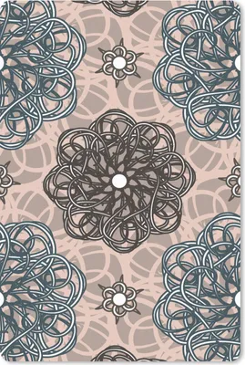Produktbild von MuchoWow® Mauspad Mousepad Muster - Abstrakt - Blumen 40x60 cm - Mousepads - Maus Mat - Pad - Mausunterlage - Schreibtisch Accesoire
