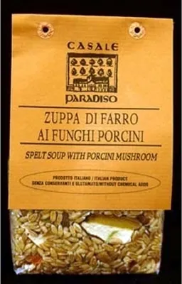 Produktbild von Dinkelsuppe mit Steinpilzen 300 gr. - Casale Paradiso