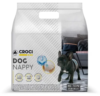 Image de Couches pour chien Croci C6028305, taille XS, paquet de 14