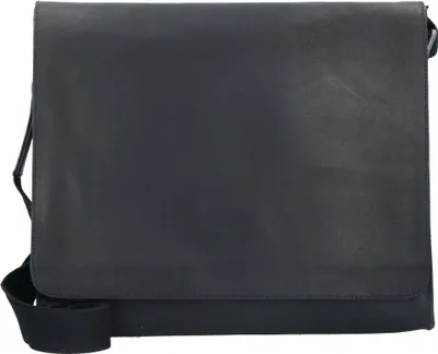 Image de LEONHARD HEYDEN Cuir sac à épaule pour ordinateur portable Dakota Messenger Bag Black noir