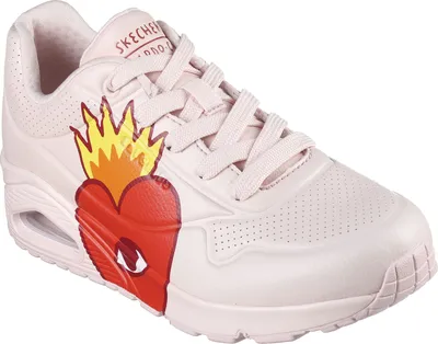 Produktbild von Skechers UNO FLAMING HEART Damen Sneaker Schuhe 177956 PKMT rosa, Schuhgröße:40 EU