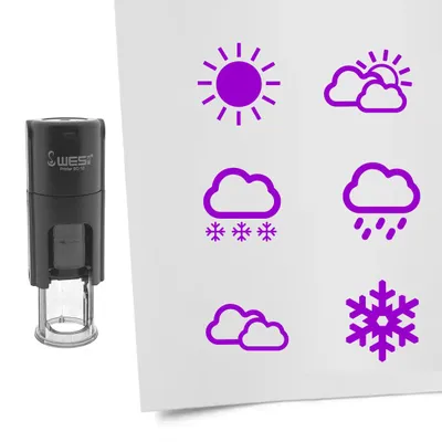 Immagine prodotto di Set di timbri CombiCraft di nuovo viola con 6 timbri